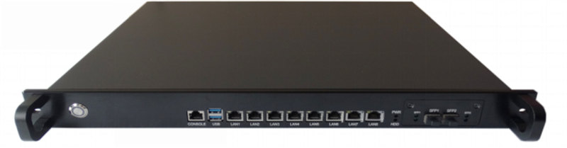 1U Rackmount 8LAN Industrial PC
