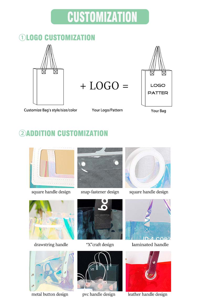 Customize Pvc Tote Bags With Handles
