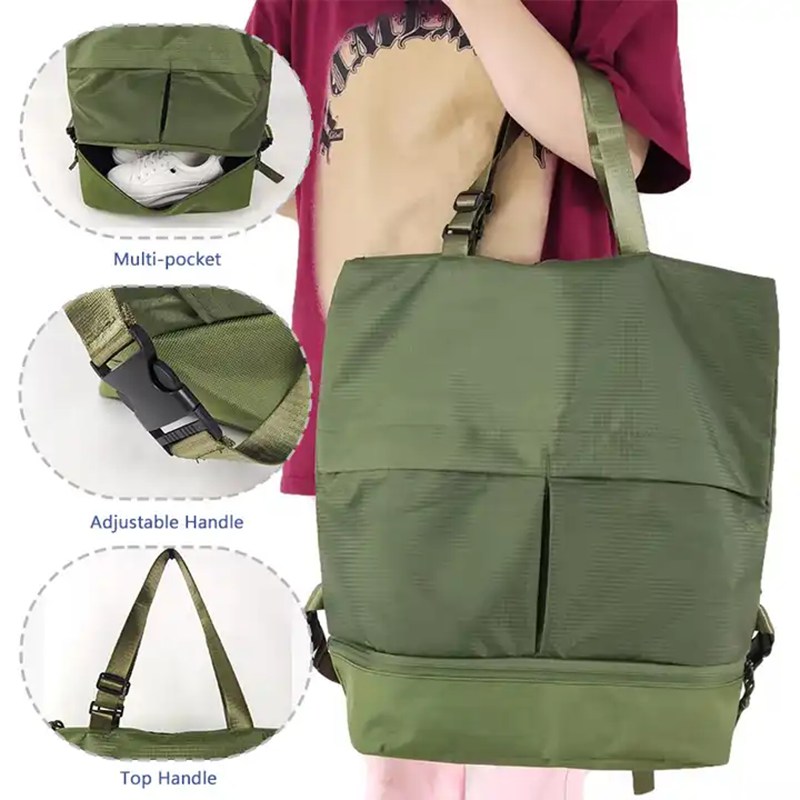Custom 2-In-1 Casual Sports Backpack Tote
