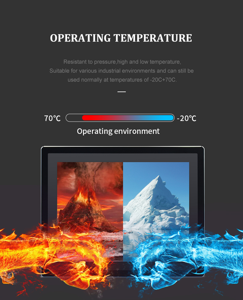 industrial capacitive touch screen lcd monitors