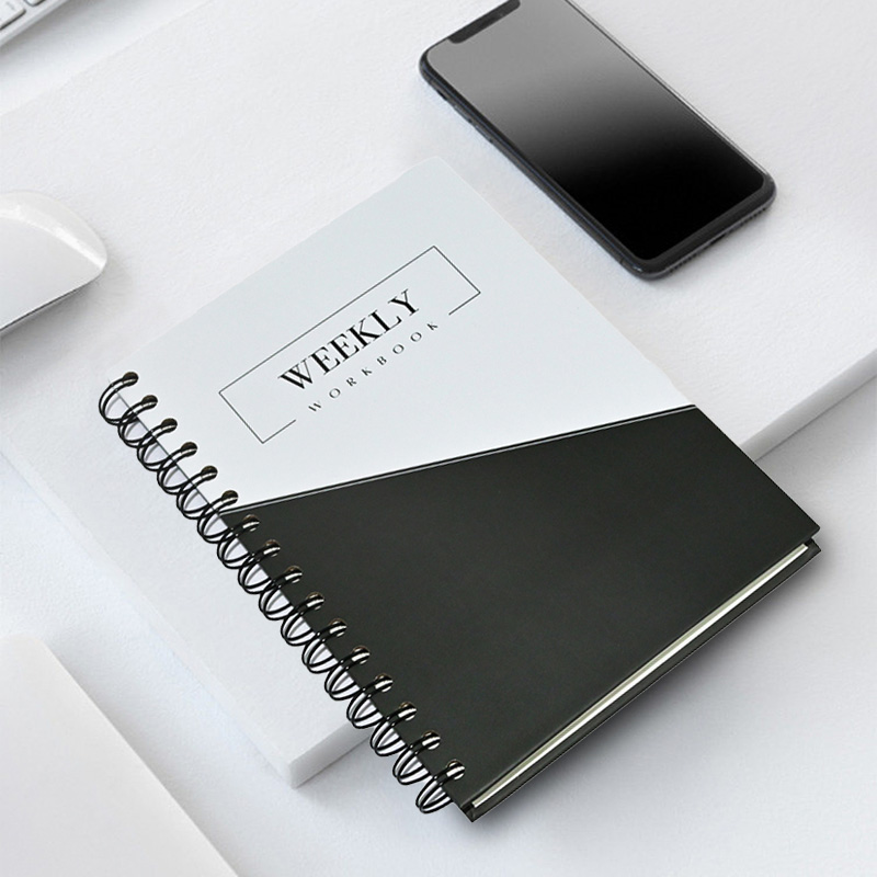 Custom Print Logo 2024 A5 Spiral Goal Life Diary Journal Planner Agenda And Notebook