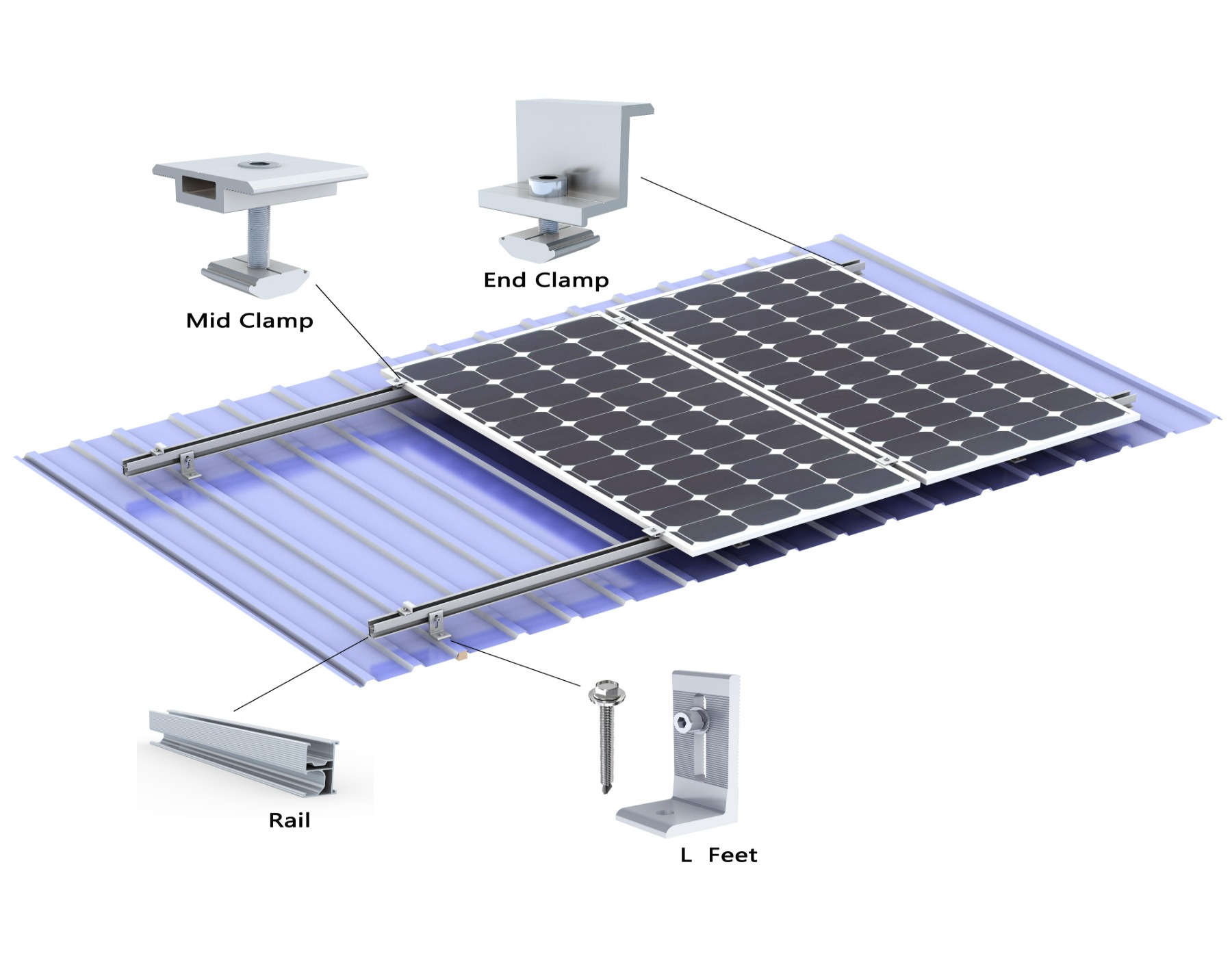 metal roof L feet