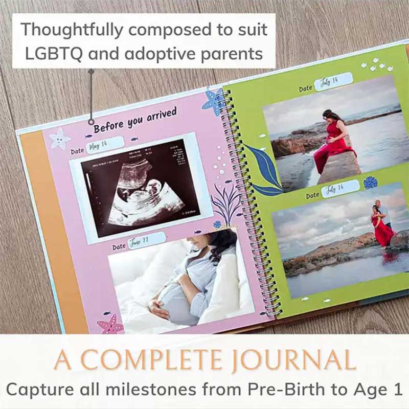 High Quality Cheap My Baby Book First Year Memory Book Custom Printing