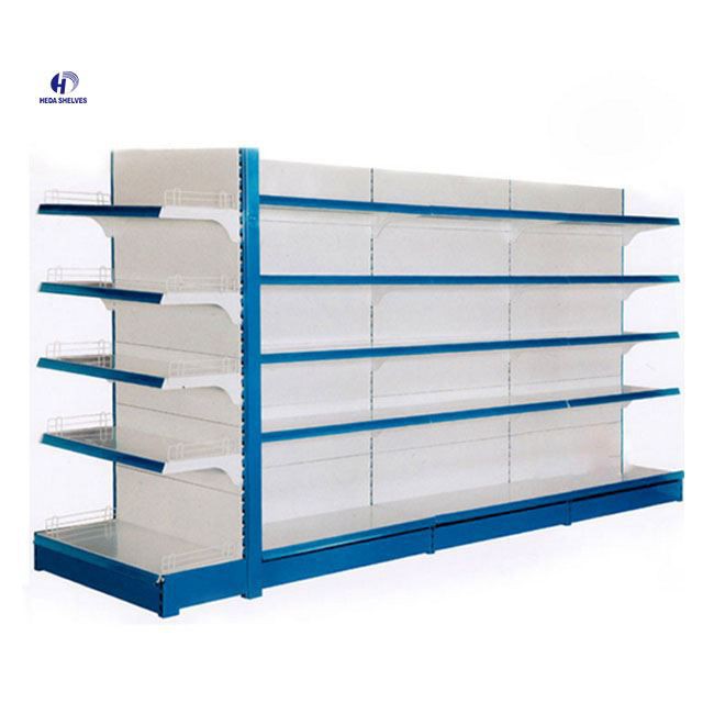 supermarket shelves