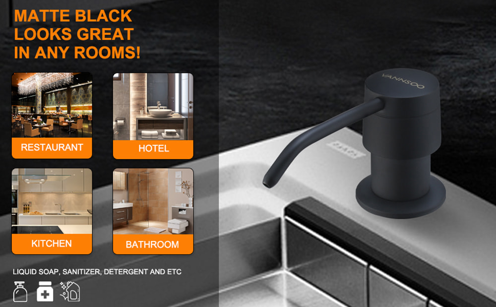 Black Kitchen Soap Dispenser Black Kitchen Soap Dispenser