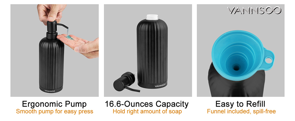 Matte Black Soap Dispenser Matte Black Soap Dispenser