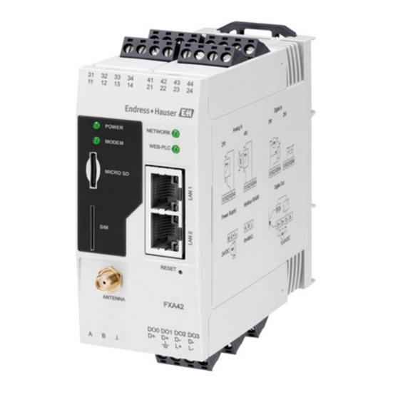 Endress+Hauser FXA42