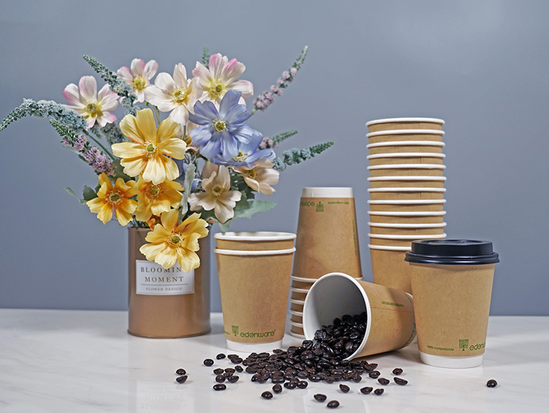 8oz Kraft Paper PE Coated Hollow Cup