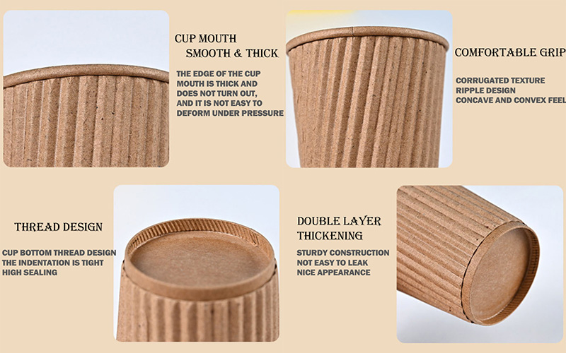 4oz PE Coated Corrugated Cup