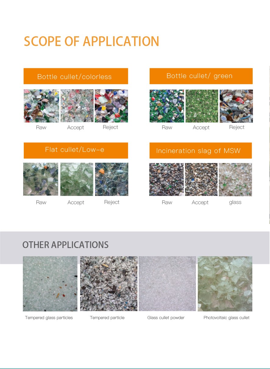 glass sorting results
