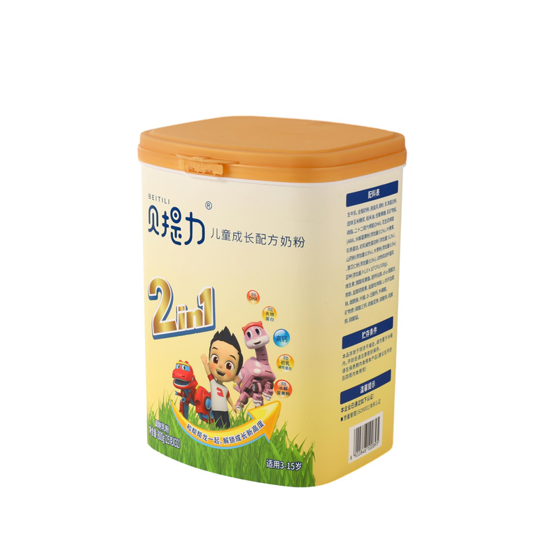 105 oz Plastic Milk Powder Rectangle Tub 105 oz Plastic Milk Powder Rectangle Tub