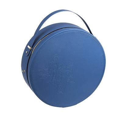 Versatile Leather Round Storage Case