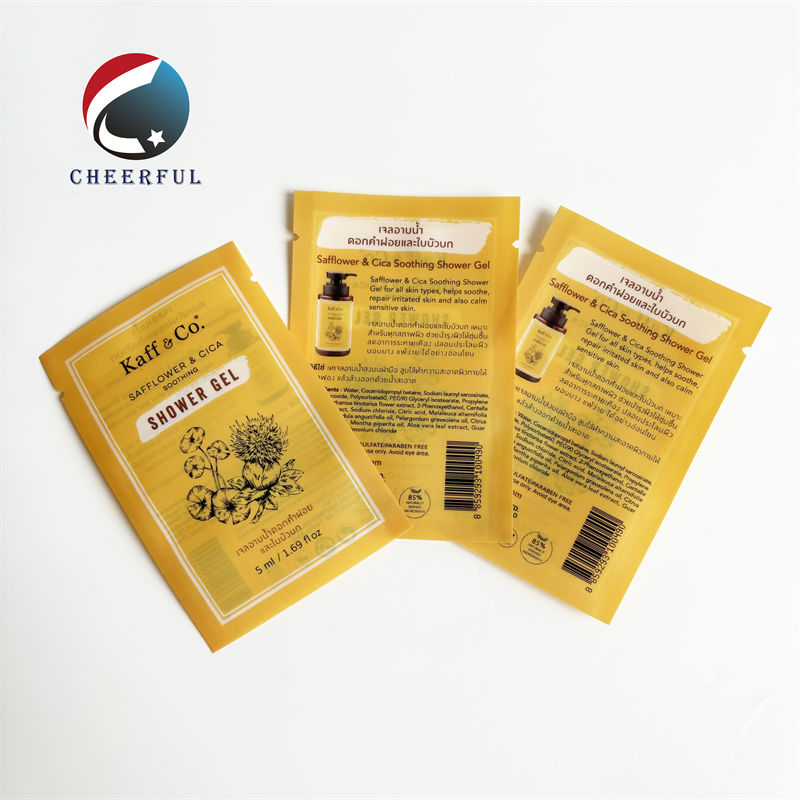 Recycle Plastic Cosmetic Bag Cosmetics sample sachets
