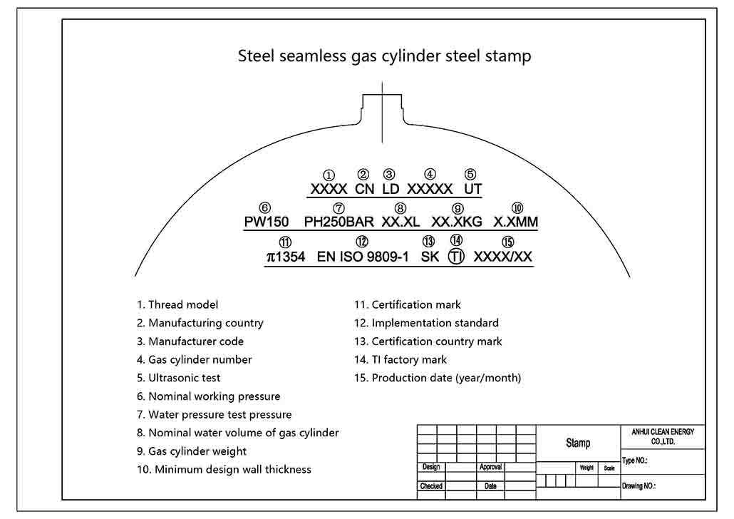 Steel seamless gas cylinder Steel seamless gas cylinder steel seal