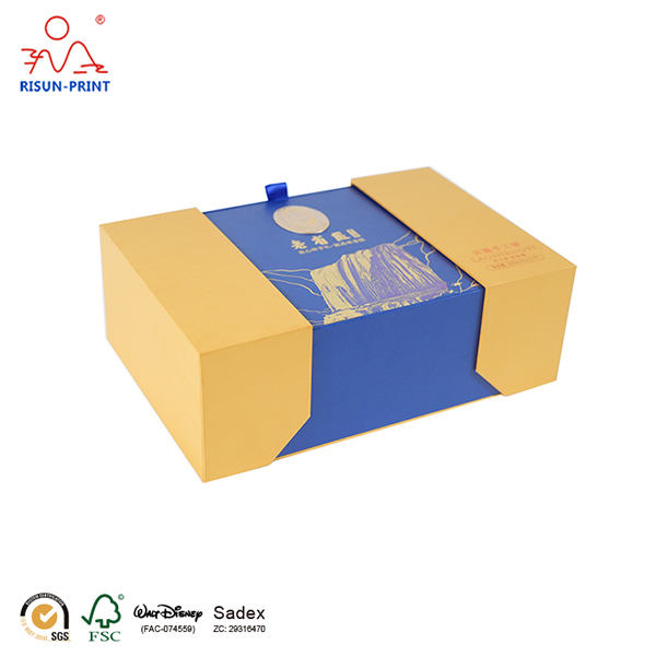 Customized luxury double door-open clamshell food gift box packaging Customized luxury double door-open clamshell food gift box packaging
