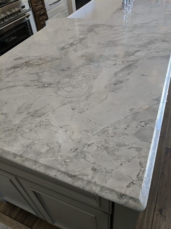 Super White Quartzite kitchen countertops