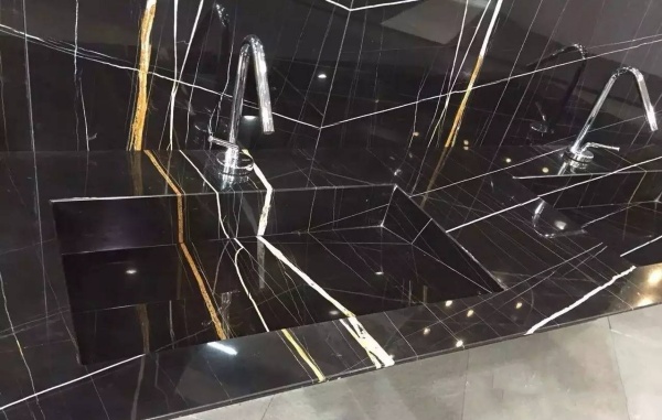 Saint Laurent Black Marble vanity