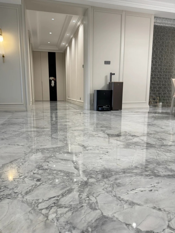 Super White Quartzite floor