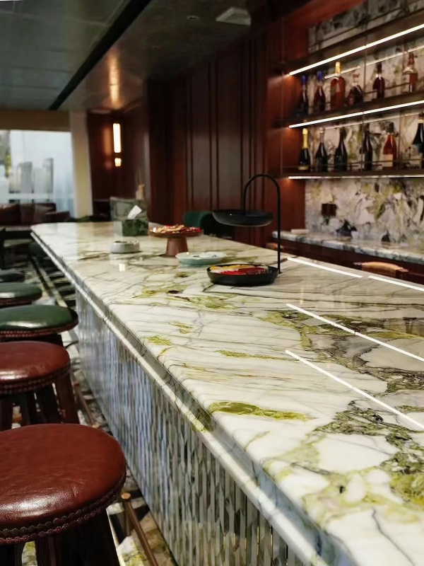 Ice Jade Green Marble bar top