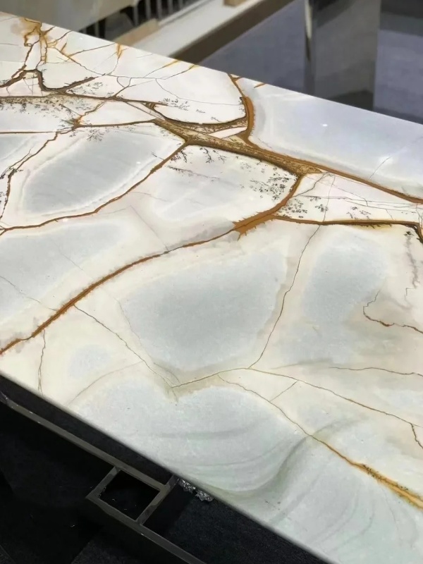blue roma quartzite table top