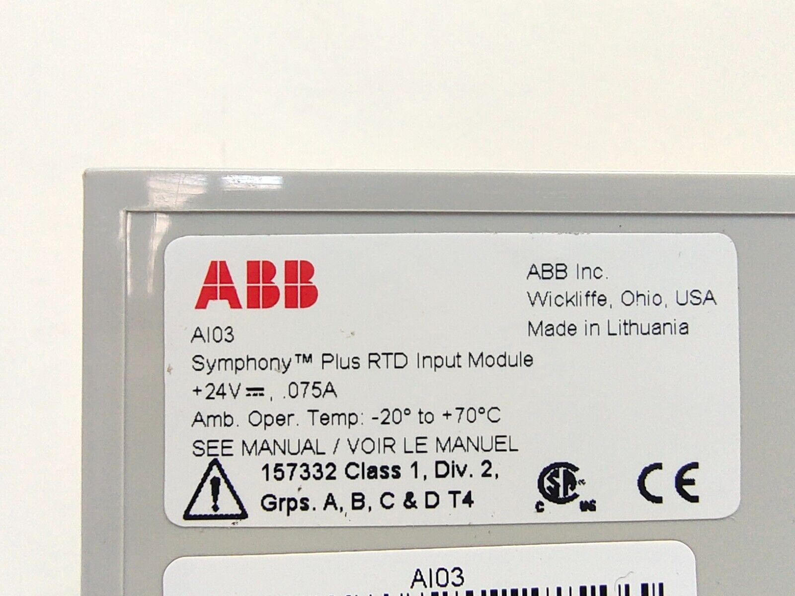 ABB AI03 ABB AI03