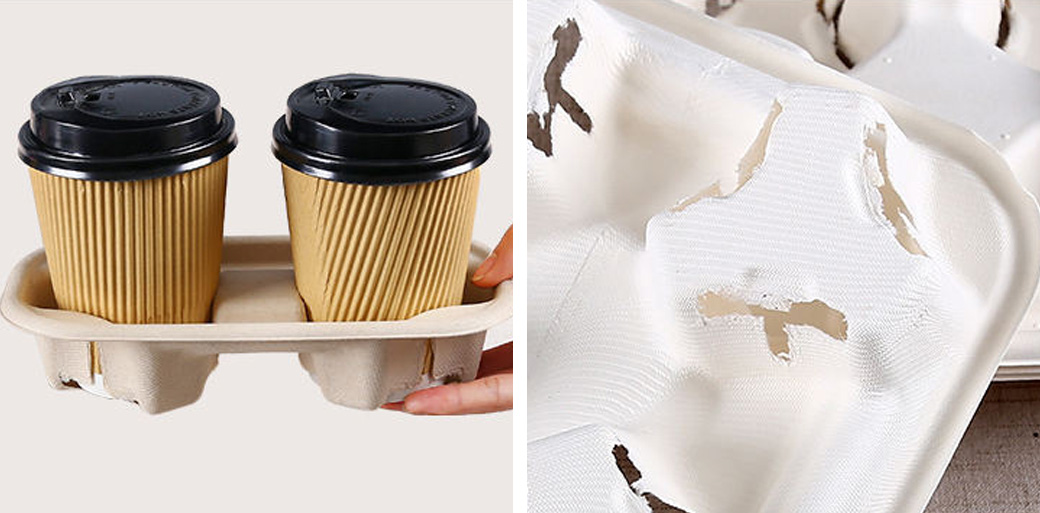 Bagasse Coffee Cup Holder Bagasse Coffee Cup Holder
