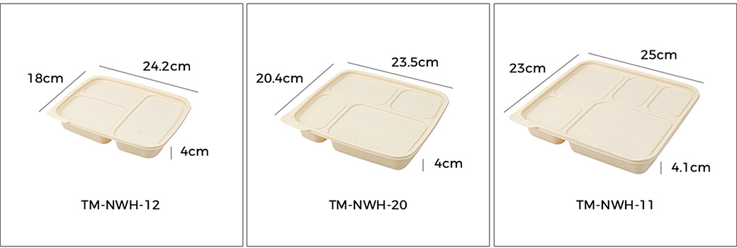 Different Sizes of Cornstarch Containers Different Sizes of Cornstarch Containers