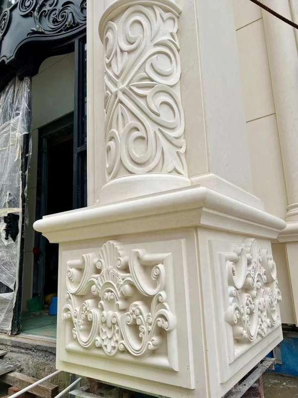 Crema Bello Limestone sculpture