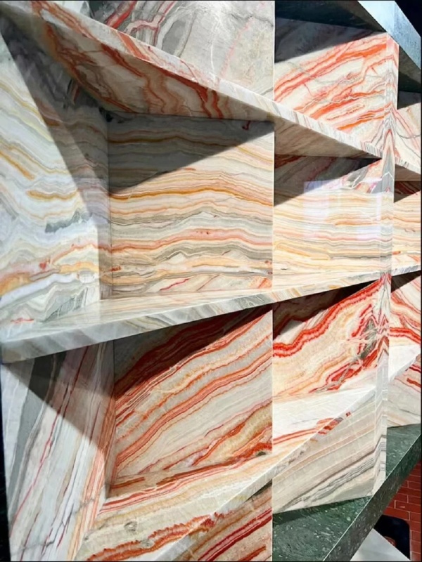 rainbow onyx accent walls