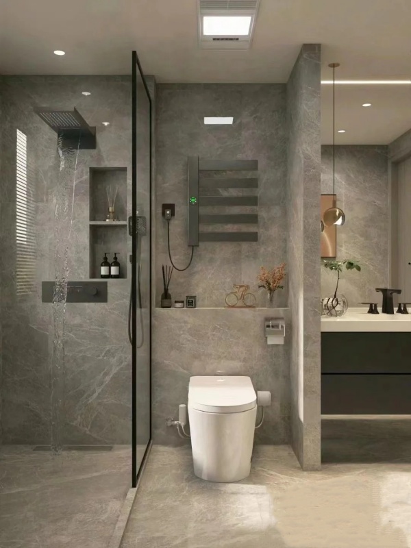 Maya Grey Marble Bathroom