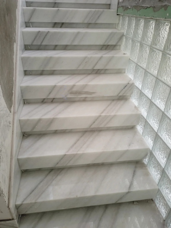 Colombia White Marble stairs