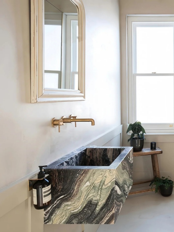 Orchid Noir Quartzite vanity