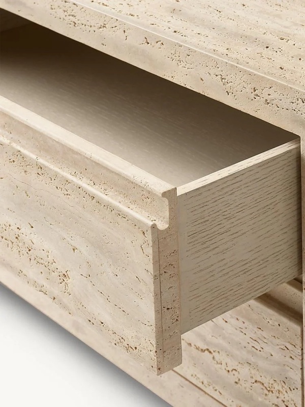 beige travertine surface