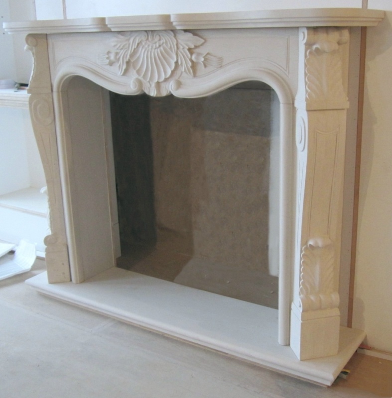 Moca Cream Fireplace
