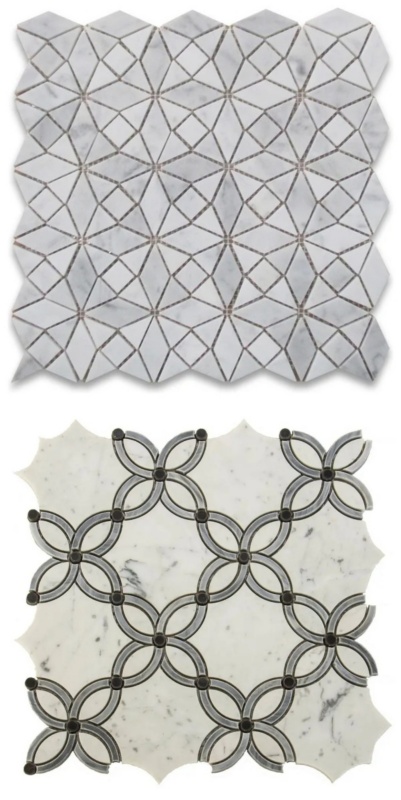 marble mosaic tile shape