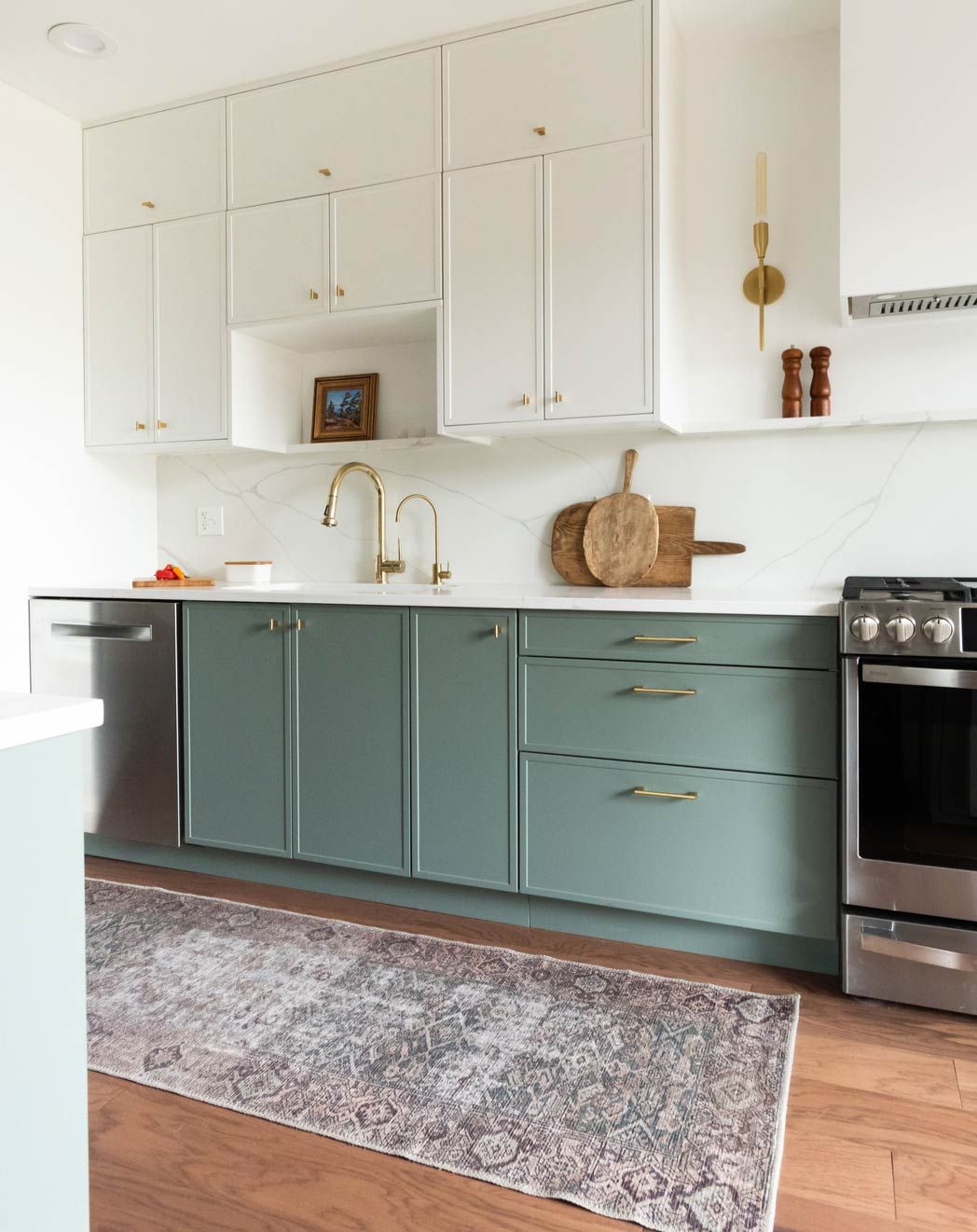 Green slim shaker kitchen cabinet Green slim shaker kitchen cabinet