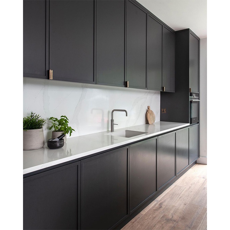 Black slim shaker Kitchen cabinet Black slim shaker Kitchen cabinet