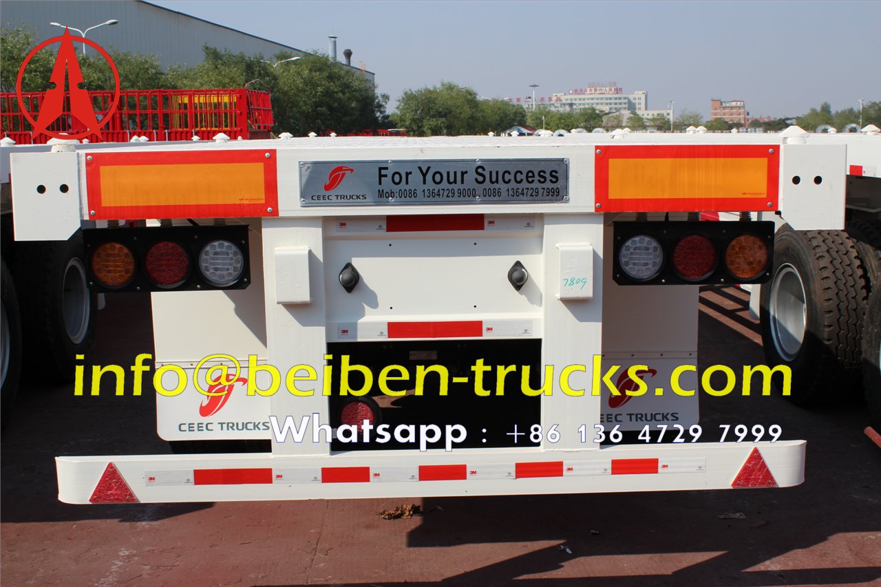 2 axle bogie suspension container semitrailer manufacturer 