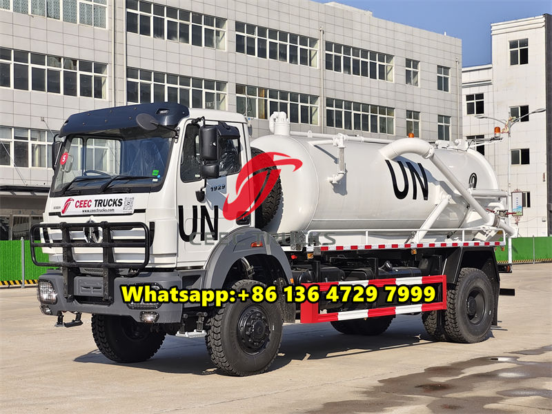 Beiben 4WD septic tank truck for sale