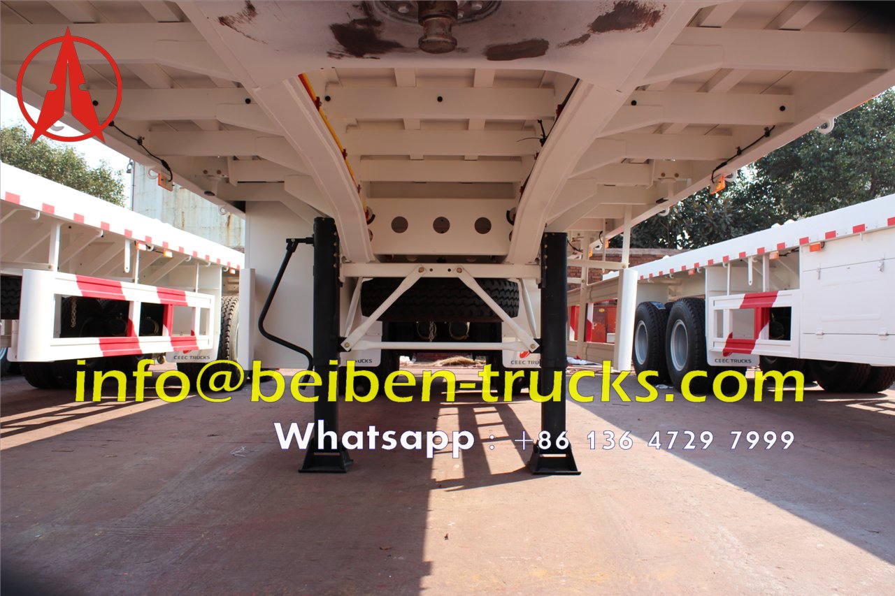 2 axle bogie suspension container semitrailer manufacturer 