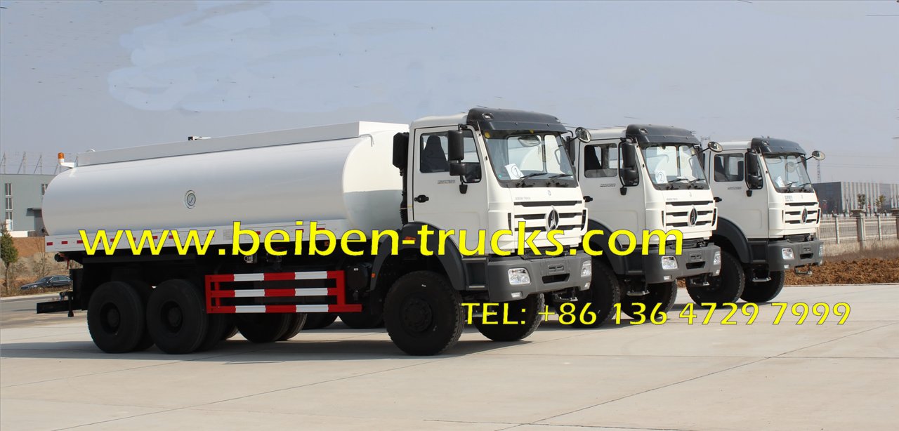 Beiben NG80B 6x4 5000 gallon water tank truck 