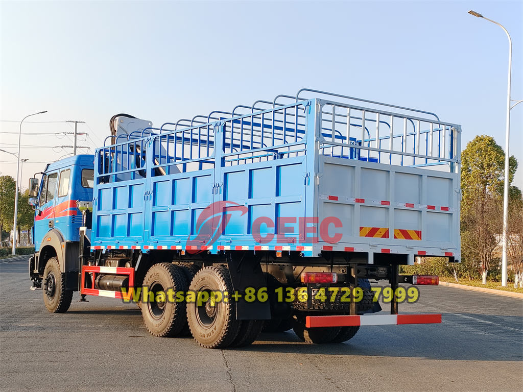 Beiben 6×4 truck with crane