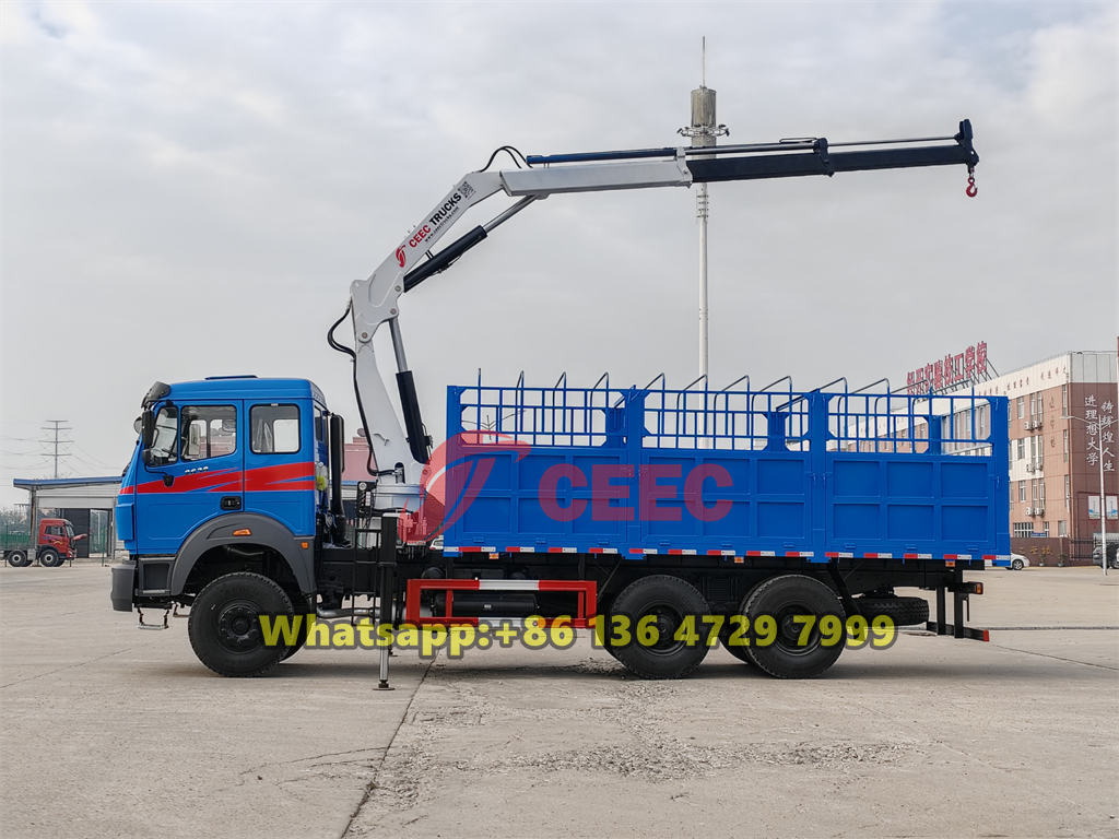 Beiben 2638 boom crane truck specifications