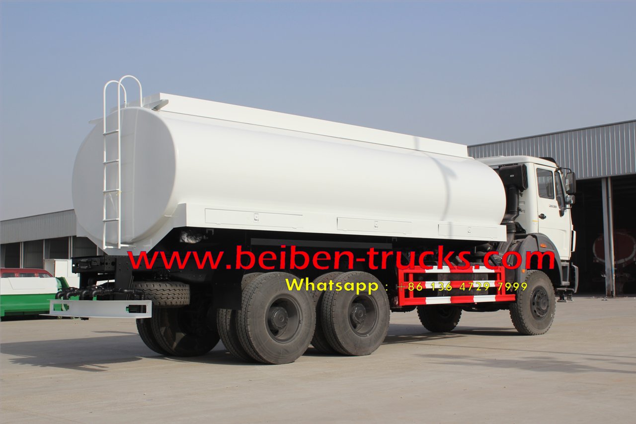 Beiben 6x4 5000 gallon diesel water sprinkling tank truck Beiben 6x4 5000 gallon diesel water sprinkling tank truck