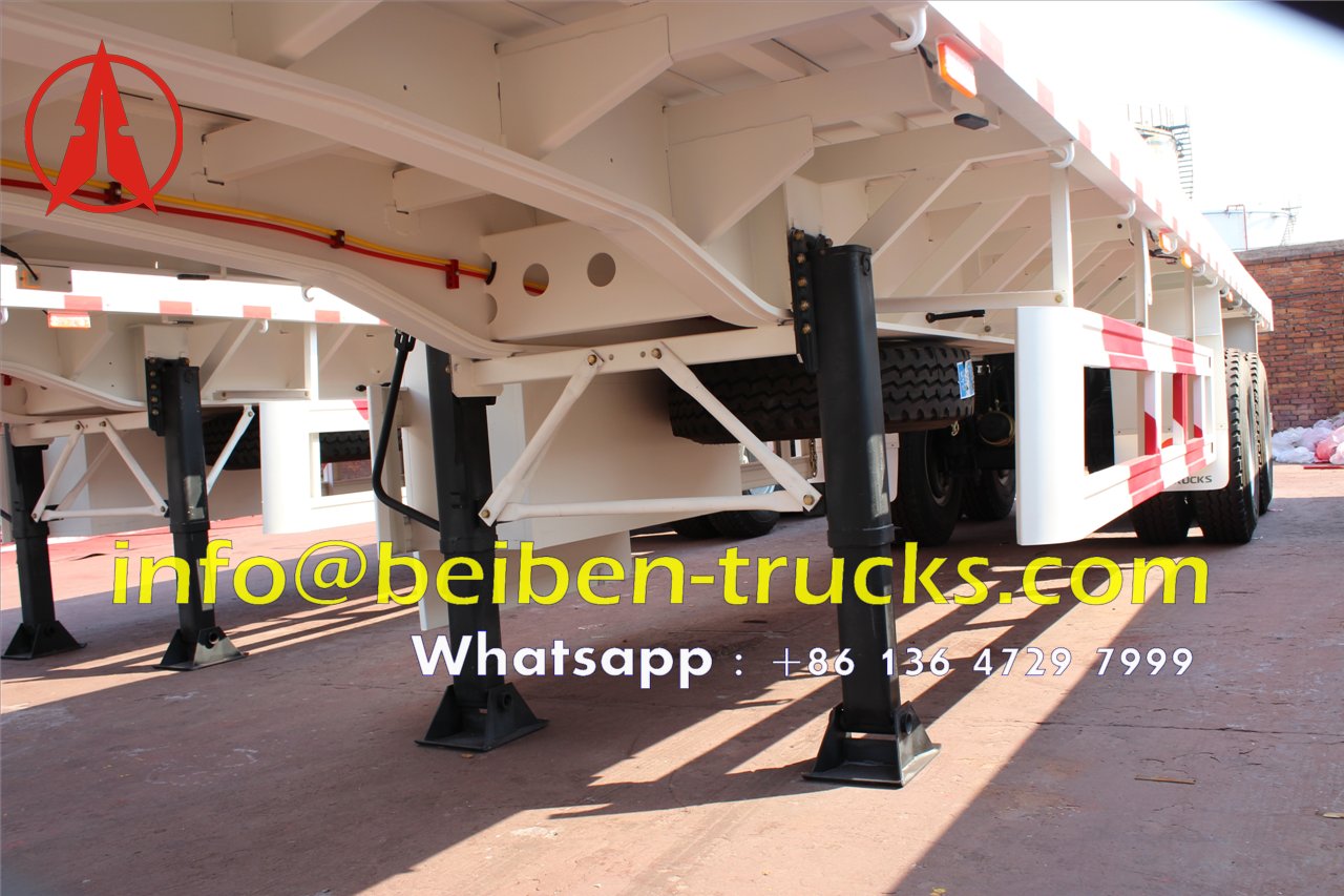 2 axle bogie suspension container semitrailer manufacturer 