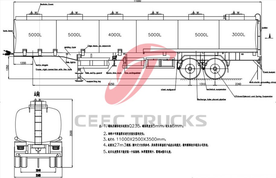 40 CBM oil tankers semitrailer 40 CBM oil tankers semitrailer