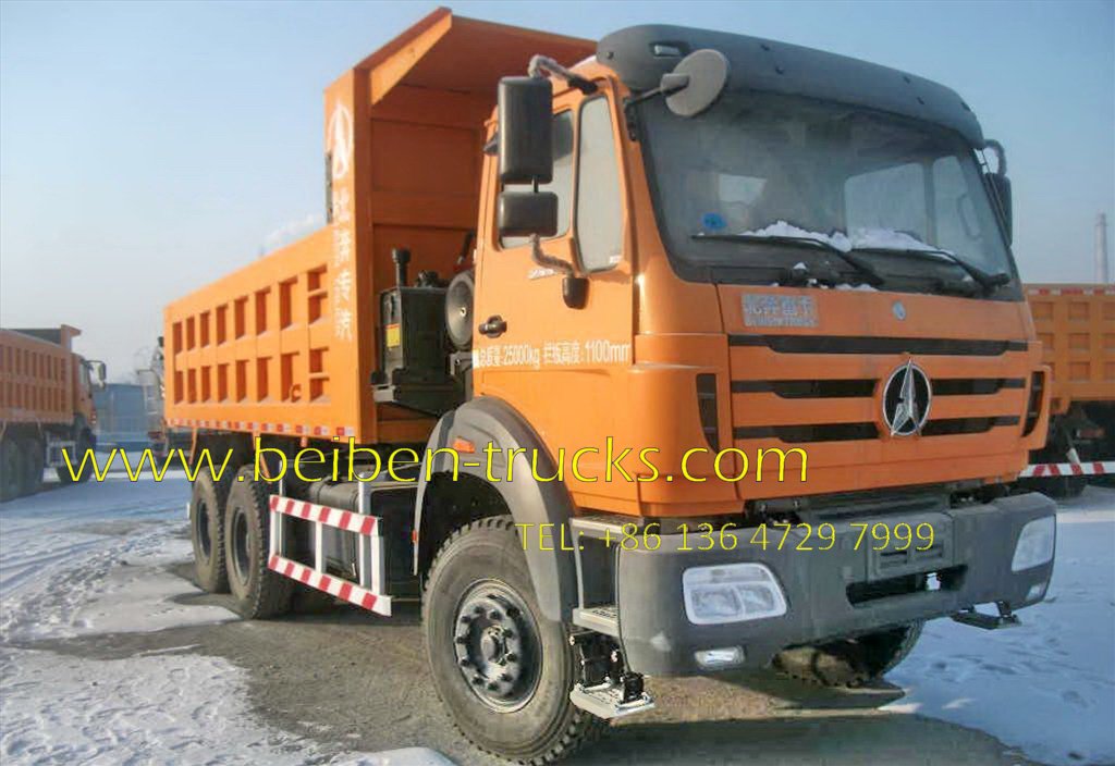 Beiben 6*6 drive dump truck