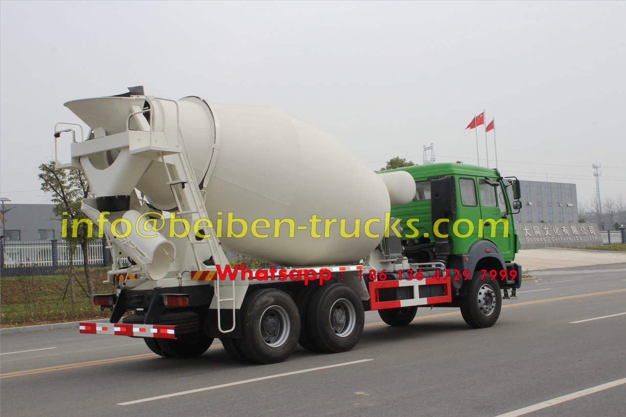Beiben good quality 6x4 mixer truck 8 cubic meters sale in Mongolia 