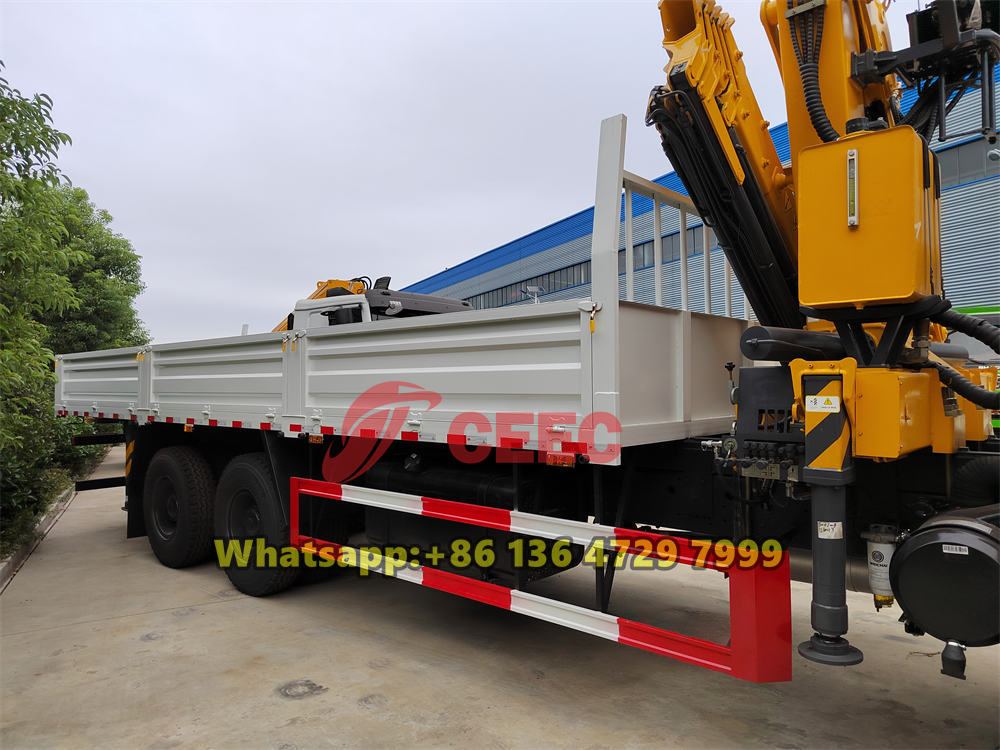 Beiben 2634 cargo truck with crane