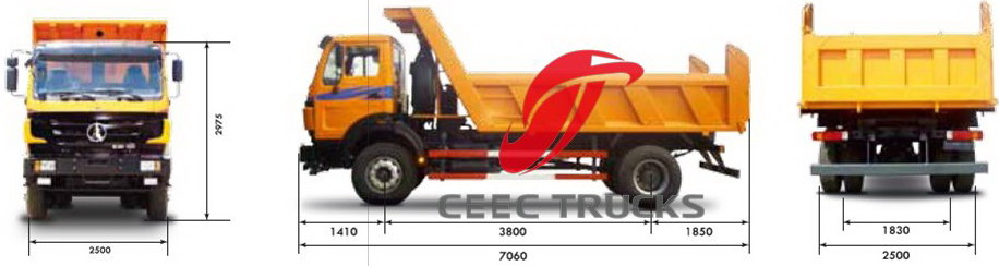beiben 2529 dump truck supplier